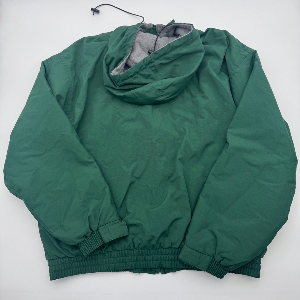 Vintage Cabelas Outdoor Gear Mens XL Green Hooded Insulated Jacket Coat Gorpcore - Picture 4 of 8